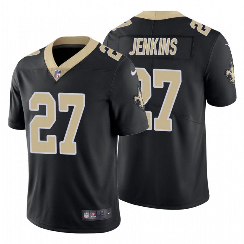 Men New Orleans Saints #27 Malcolm Jenkins Nike Black Vapor Limited NFL Jersey